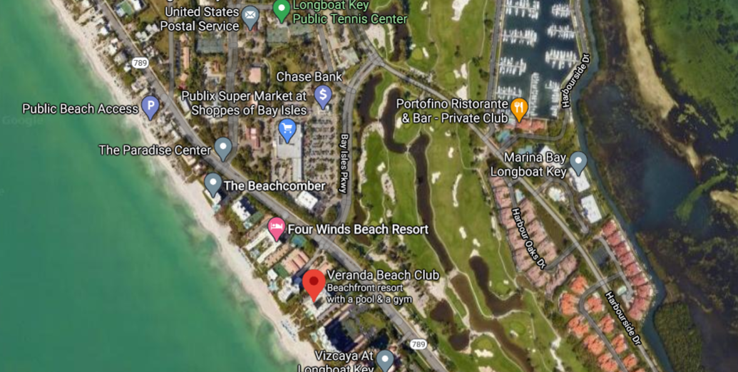 Veranda Beach Resort Map View