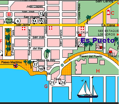 Es Pueto Resort Map