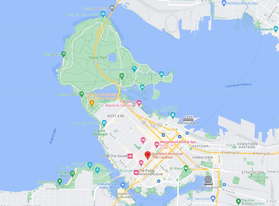 Google Map Showing Resort