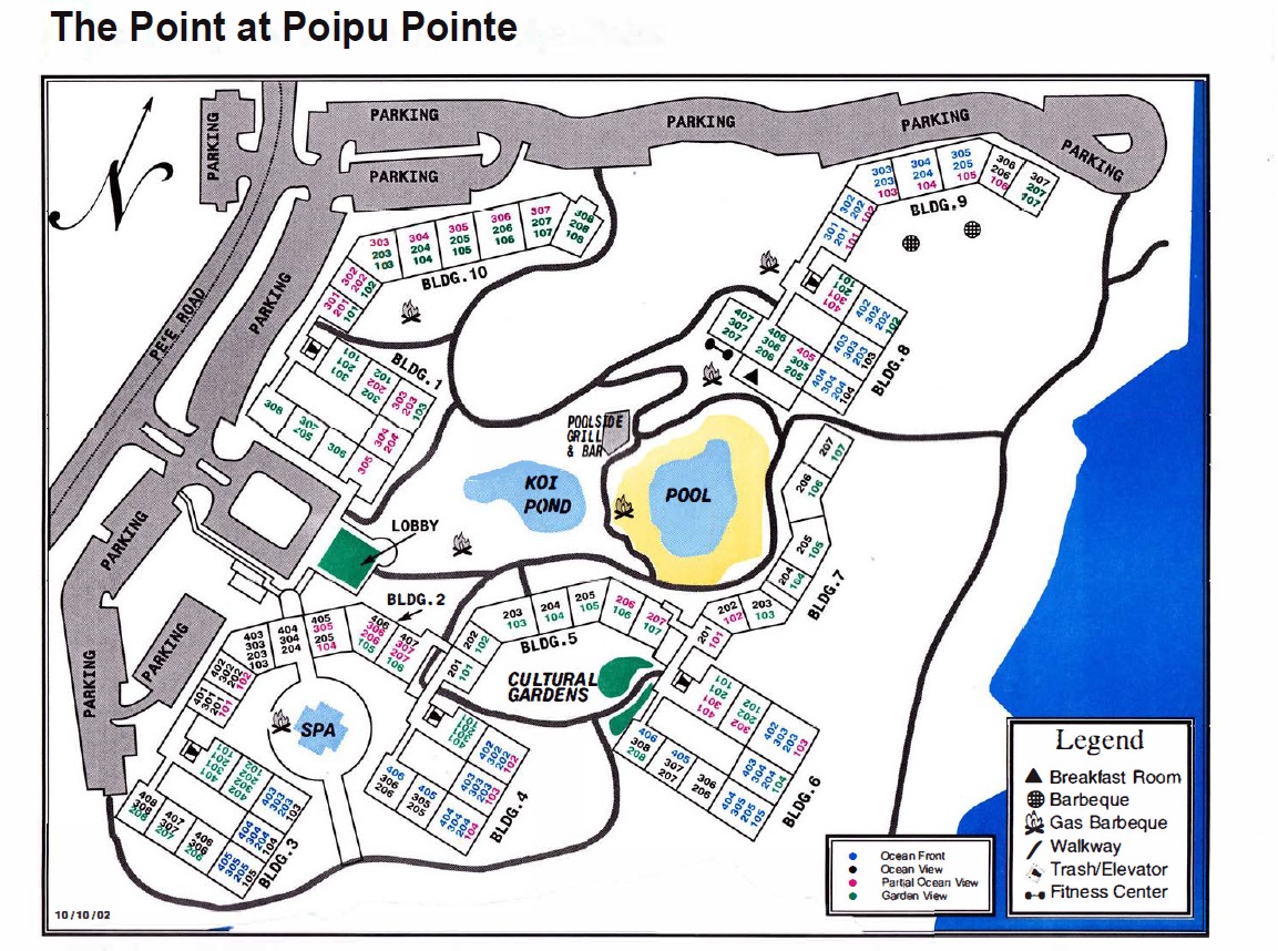 Point at Poipu Point Resort Map 2